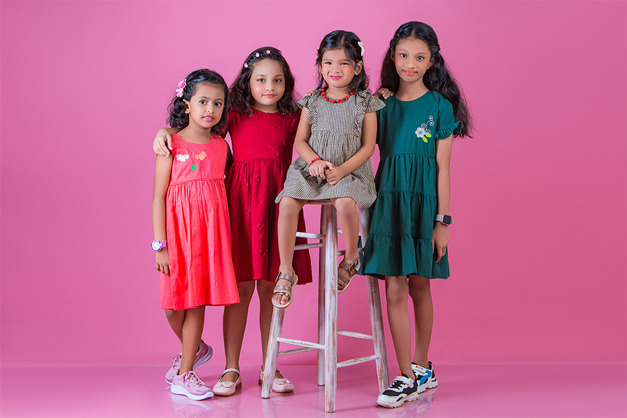 Kids wearing Lilymax clothing in Sri Lanka